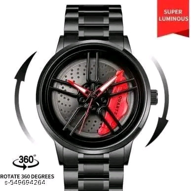 Luxury Car Wheel Rim Style Men's Watch