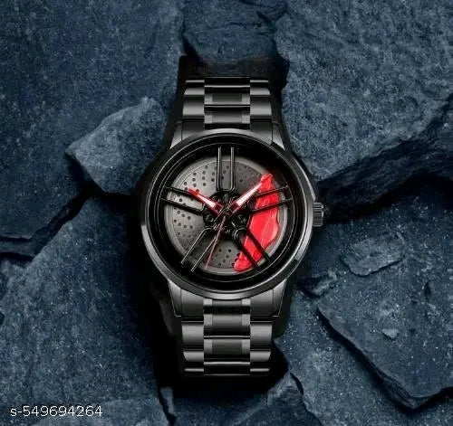 Luxury Car Wheel Rim Style Men's Watch